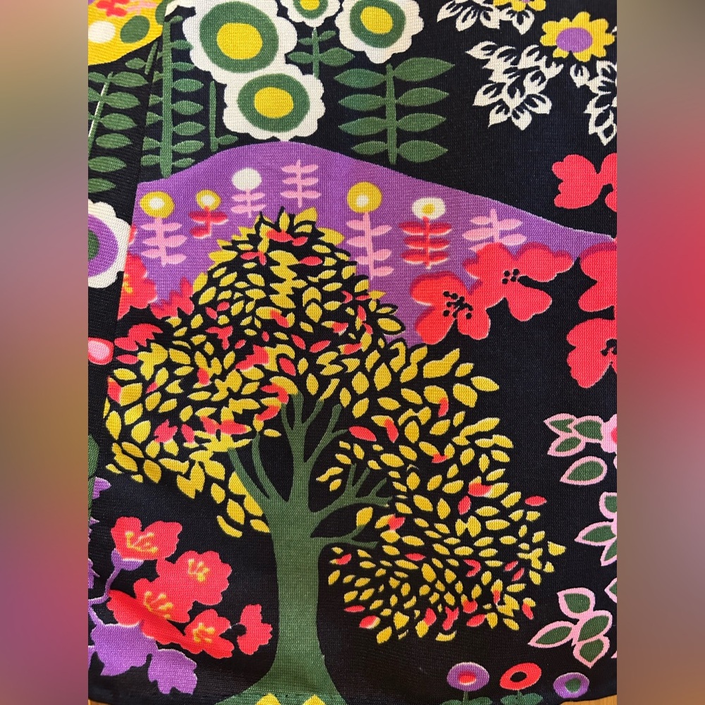 Vintage Psychedelic 60s 70s Floral Micro Mini Dress Groovy Trippy Baby Doll - Picture 3 of 14